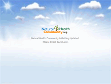Tablet Screenshot of naturalhealthcommunity.org